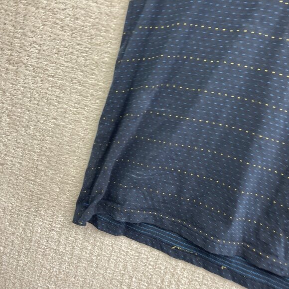 Larsson & Co Stockholm Men’s Polo Shirt Size M Blue / Yellow Polka Dot Collared - Picture 6 of 16